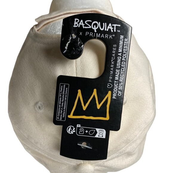 Primark X Jean Michel Basquiat Cream Off White Limited EditionBaseball Cap US OS - Picture 9 of 9